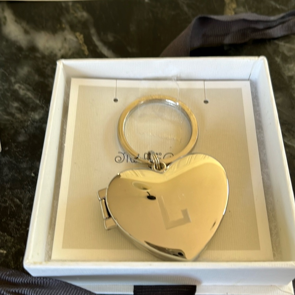 Mark and Graham locket heart keychain